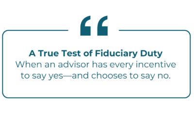 Sometimes the best financial advice is to do nothing